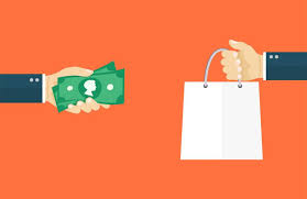 Indicadores para PMEs representando vendas e faturamento com troca de dinheiro por produto