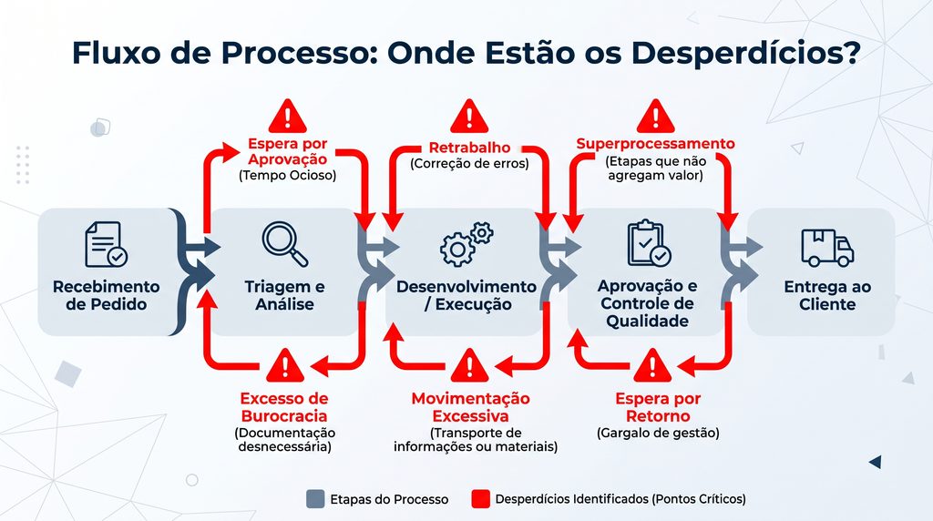 infográfico de mapeamento de processos para reduzir custos operacionais
